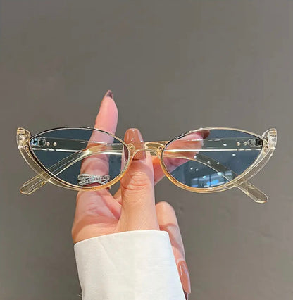 Vintage Half-Rim Oval Shades