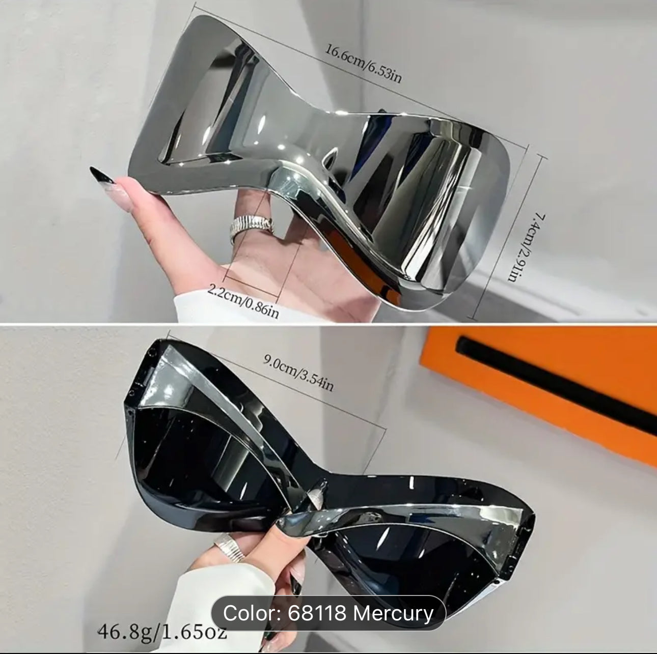 Futuristic Flair Wraparound Sunglasses