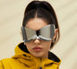 Futuristic Flair Wraparound Sunglasses